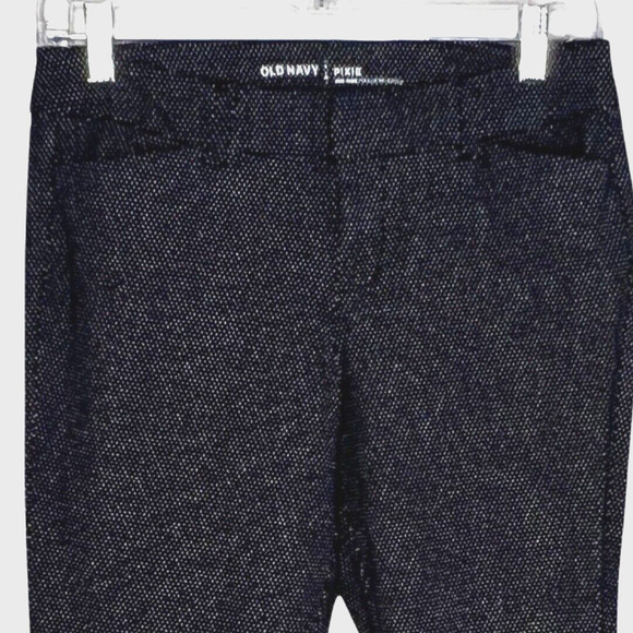 Old Navy Pants Women 4 Black White Polka Dot Pixie Cropped Office Career Casual - Picture 3 of 6
